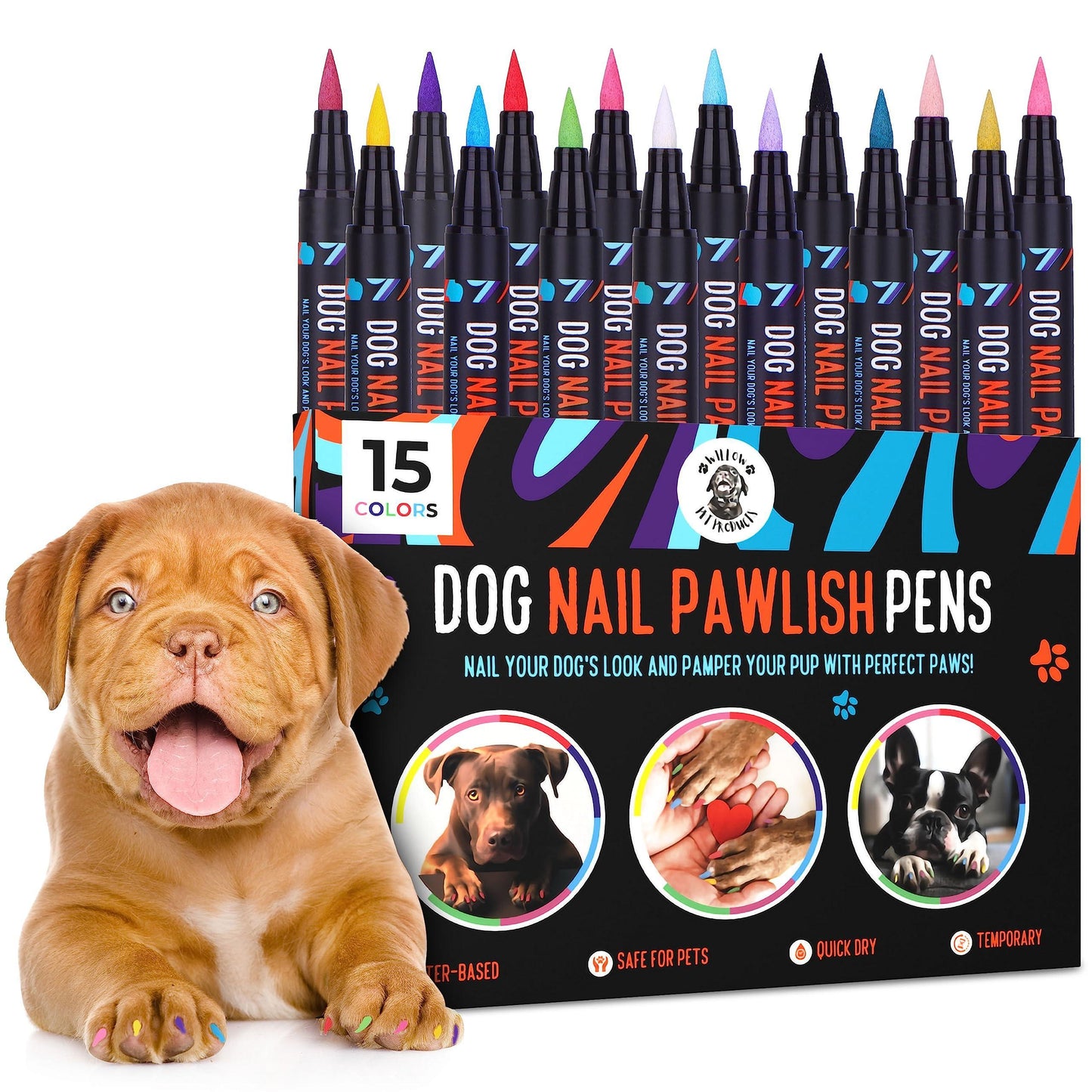 Paw-Safe Nail Polish Pens – Non-Toxic Grooming Fun for Dogs & Cats