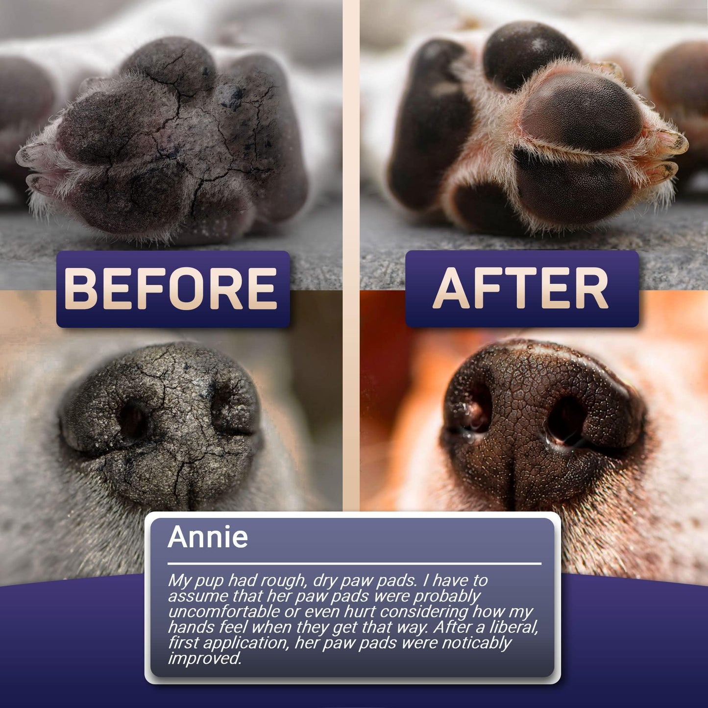 Natural Dog Paw Balm - Protective Barrier for Your Dog's Feet & Nose
