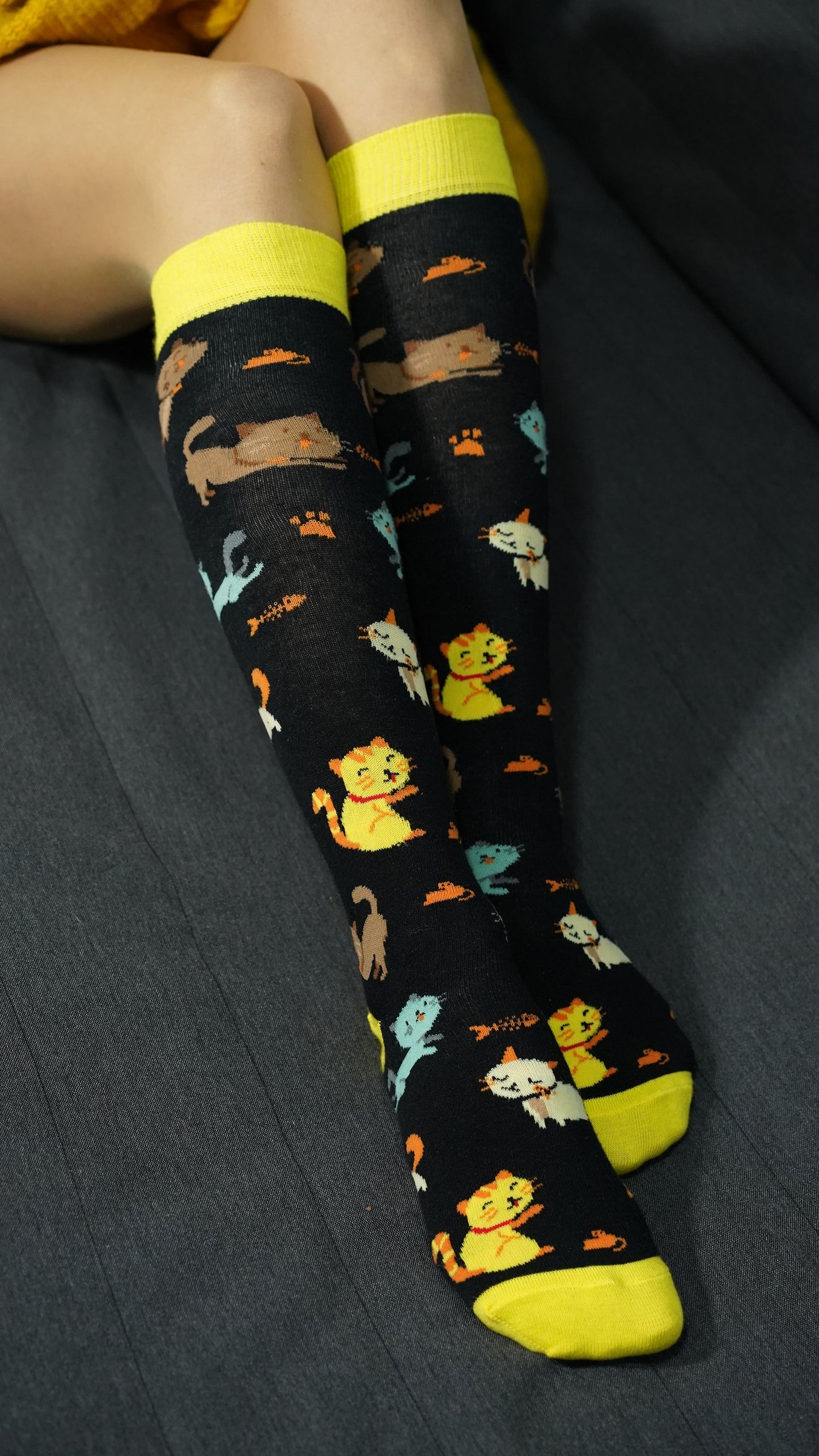 Kitten Knee High Socks for Women – Cozy & Adorable