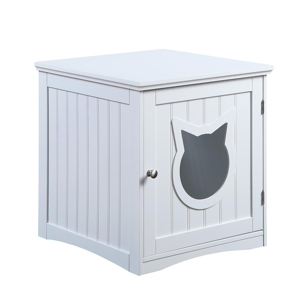 Cozy Cat Nightstand & Pet House – Dual-Purpose Bedside Table with Hidden Cat Hideaway