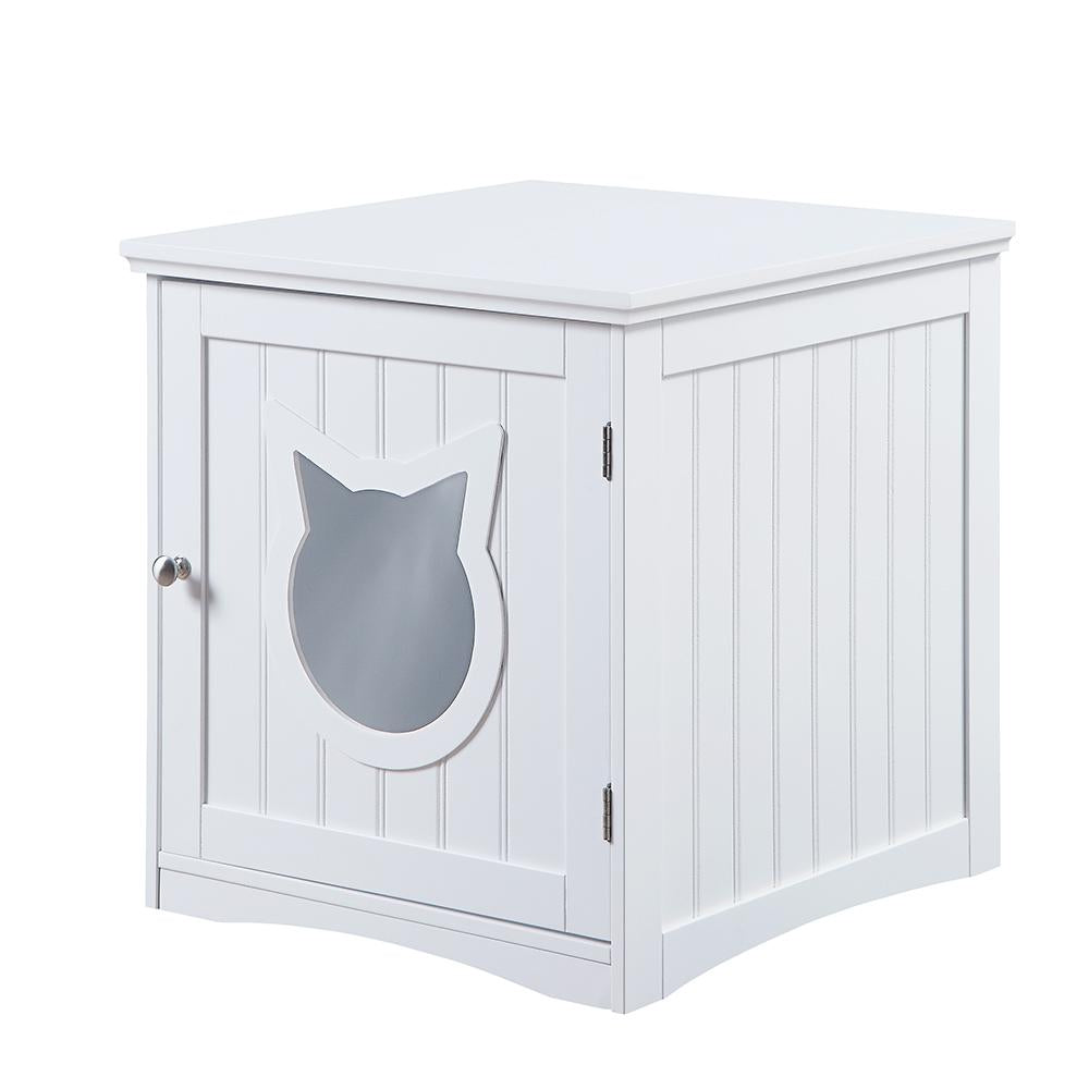 Cozy Cat Nightstand & Pet House – Dual-Purpose Bedside Table with Hidden Cat Hideaway
