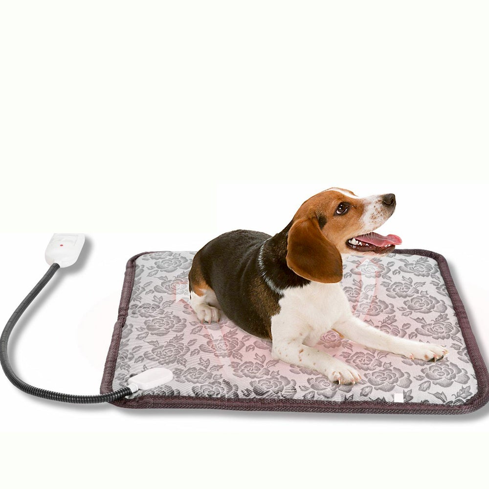 Electric and Thermal Heating Waterproof Bed Pad for Pets with Adjustable Features