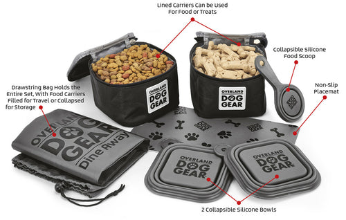 Mobile Dog Gear Bag (Small Dogs or Cats) Everything You Need For a Day Out!