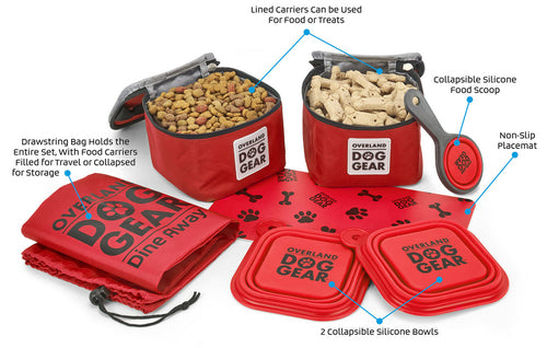 Mobile Dog Gear Bag (Small Dogs or Cats) Everything You Need For a Day Out!