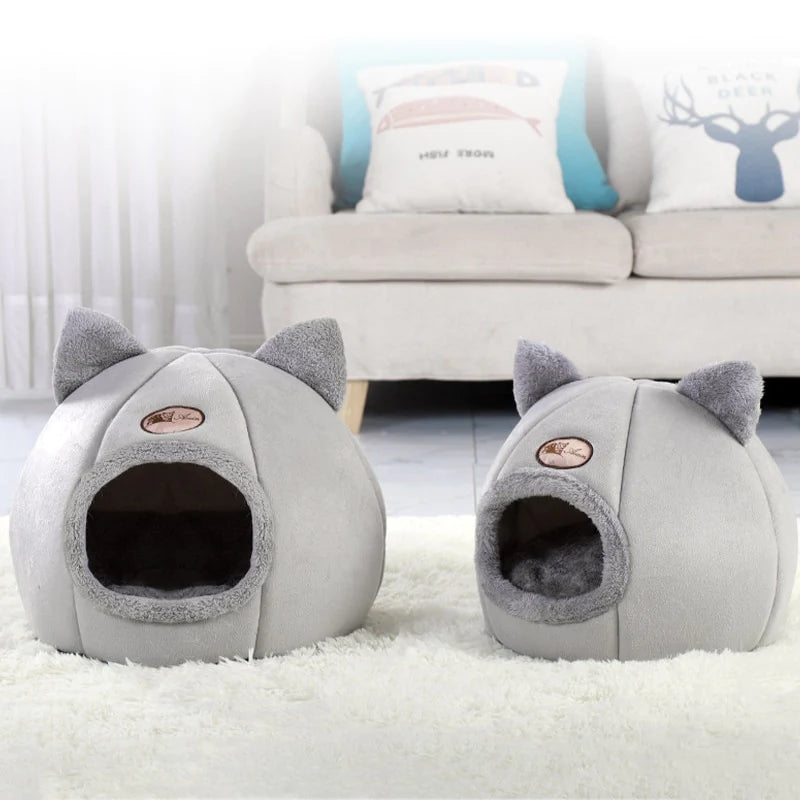 Cuddly Pet House Bed: The 2-in-1 Cozy Retreat Your Pet Will Love