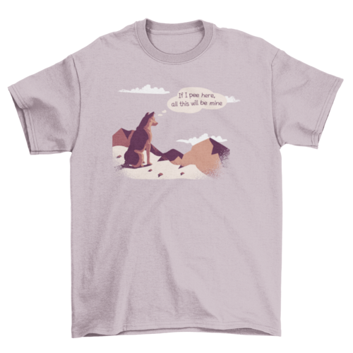 Funny Dog "King of the Mountains" T-Shirt - Claim Your Territory!