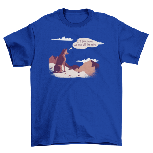 Funny Dog "King of the Mountains" T-Shirt - Claim Your Territory!