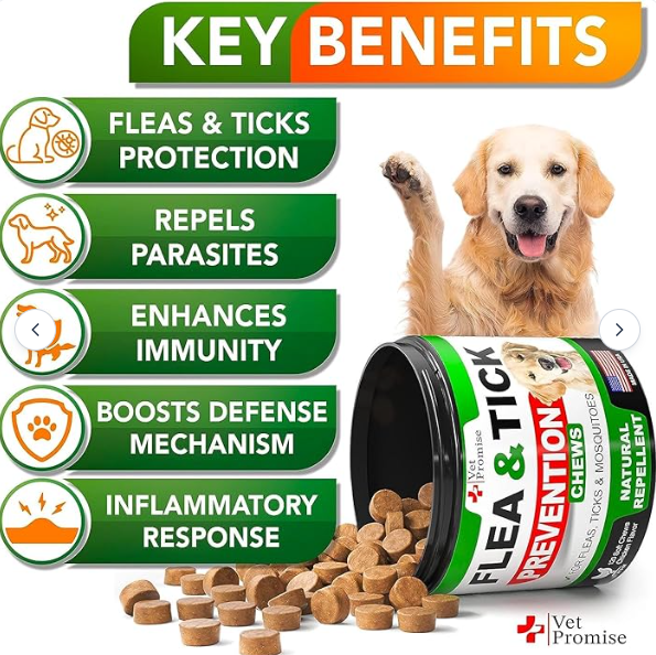 Vet Promise Flea & tick Chews for Dogs