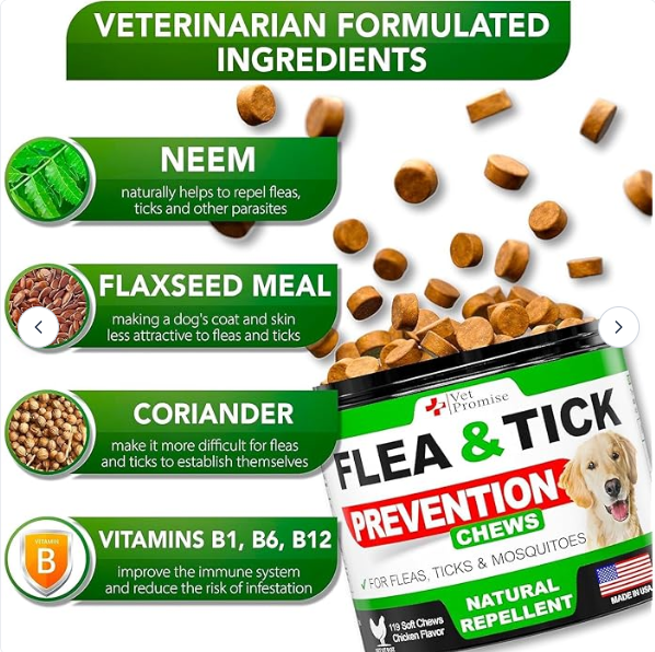 Vet Promise Flea & tick Chews for Dogs