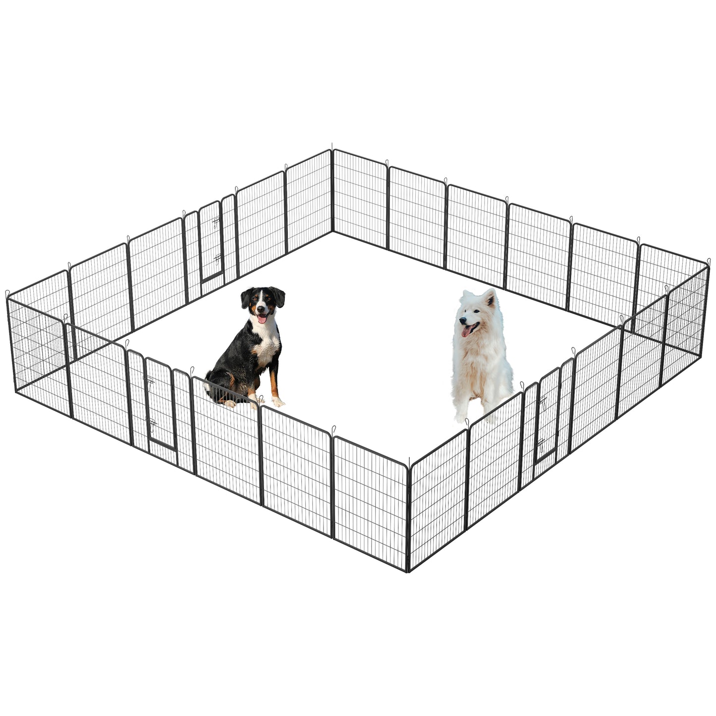Foldable Pet Enclosure/ Playpen with doors (24 panels 40" high)