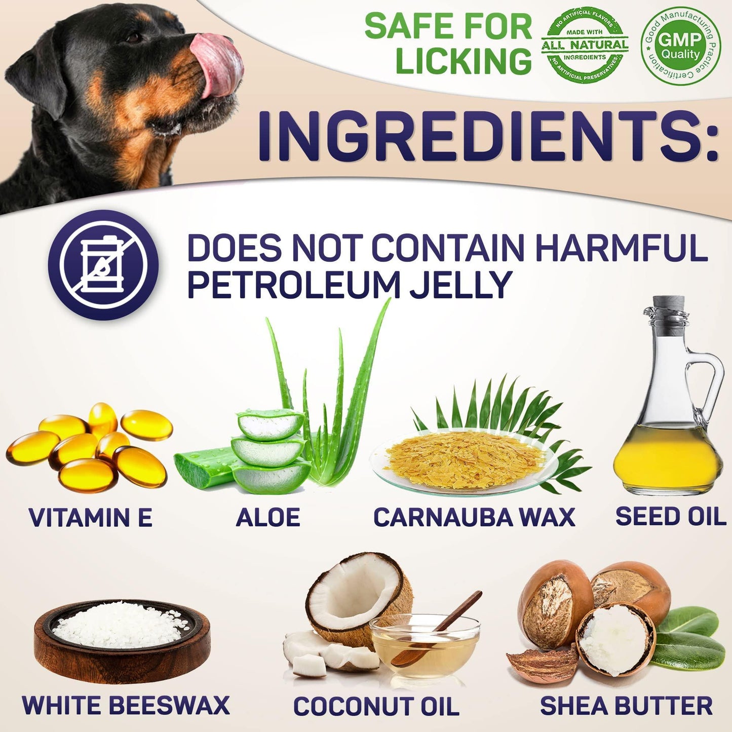 Natural Dog Paw Balm - Protective Barrier for Your Dog's Feet & Nose
