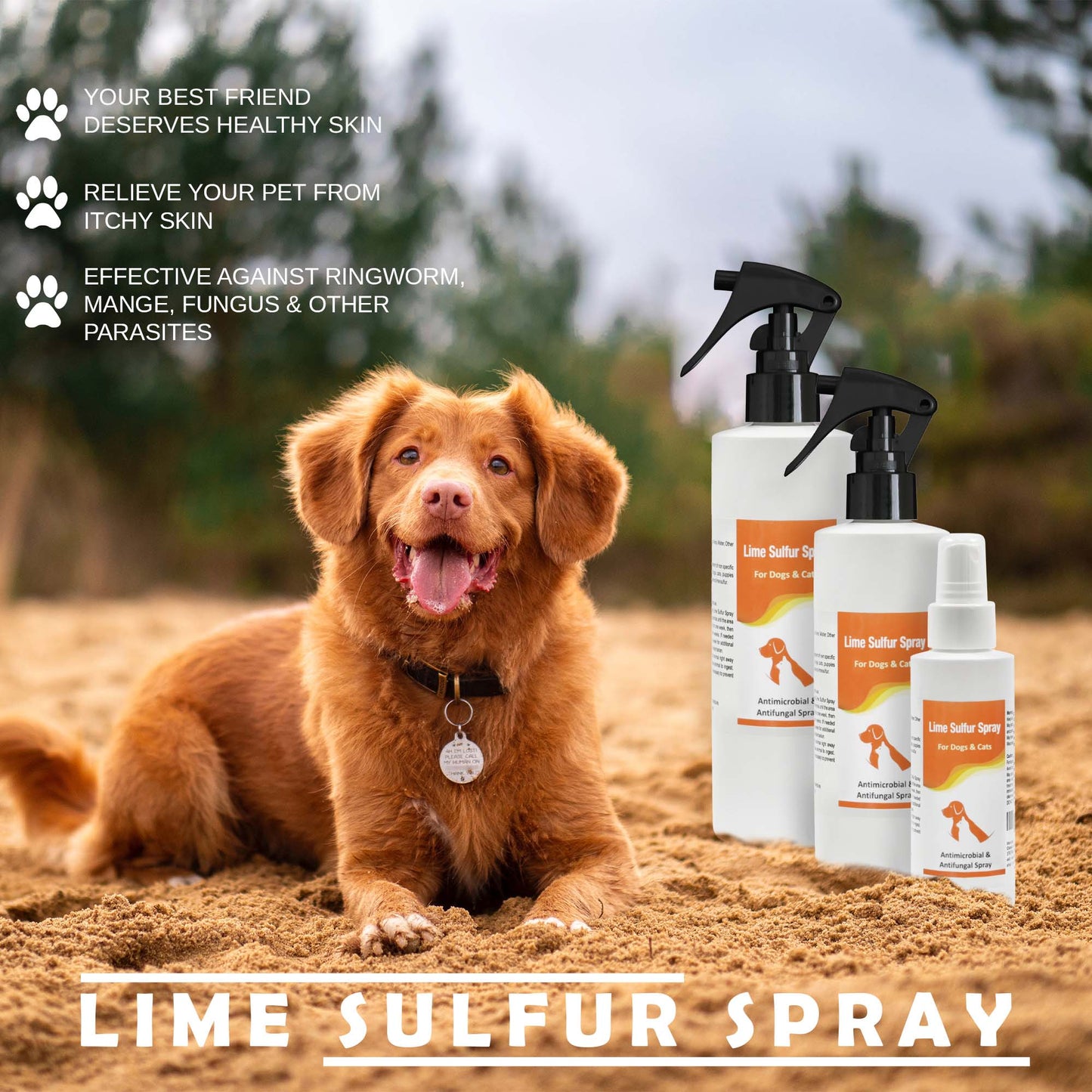 Classic's Lime Sulfur Spray- Pet Care for Dry Itchy Skin