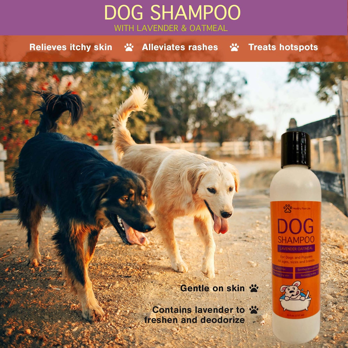 Healthy Paw Life Oatmeal Lavender Pet Shampoo