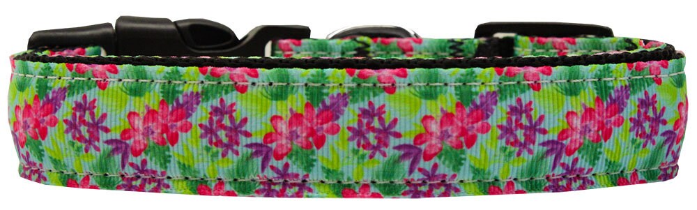 Tropical Flower Dog Collar or Leash – Island-Inspired Durable