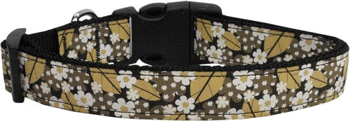 Autumn Leaves and Flowers Pet Collar or Leash – Stylish & Durable