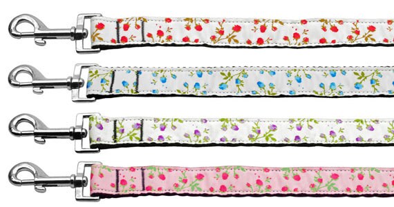 Roses Nylon Collar & Leash for Dogs & Cats – Free Shipping