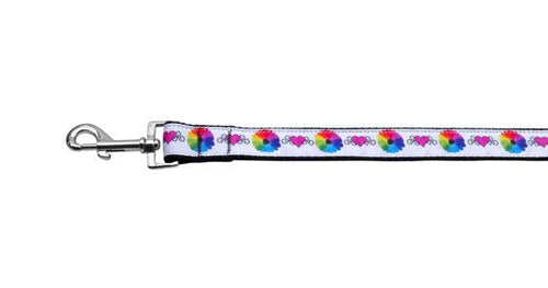 Dog & Cat Nylon Collar and Leash – Technicolor Love Design
