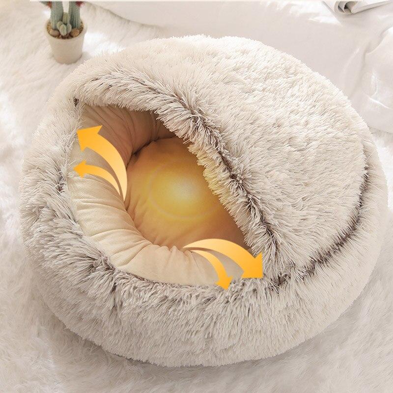 The Cozy Nest Bed Hideaway: The Ultimate 2-in-1 Retreat for Cats and Small Dogs