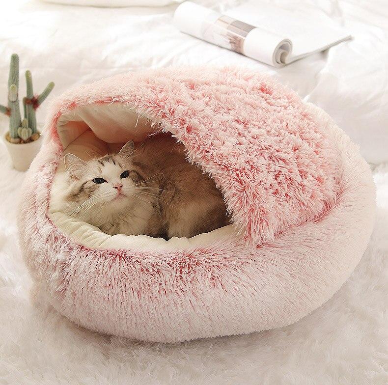 The Cozy Nest Bed Hideaway: The Ultimate 2-in-1 Retreat for Cats and Small Dogs
