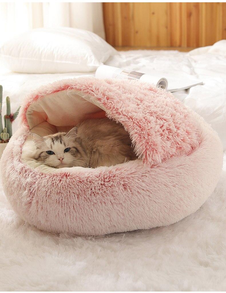 The Cozy Nest Bed Hideaway: The Ultimate 2-in-1 Retreat for Cats and Small Dogs