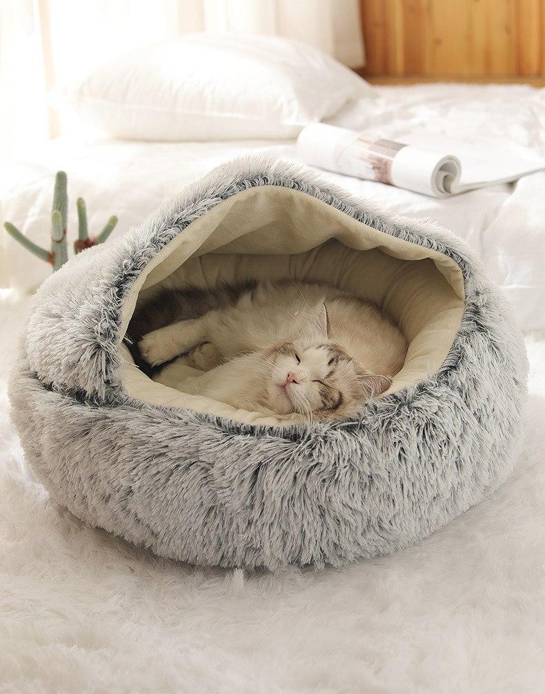 The Cozy Nest Bed Hideaway: The Ultimate 2-in-1 Retreat for Cats and Small Dogs