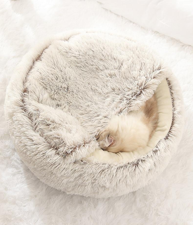 The Cozy Nest Bed Hideaway: The Ultimate 2-in-1 Retreat for Cats and Small Dogs
