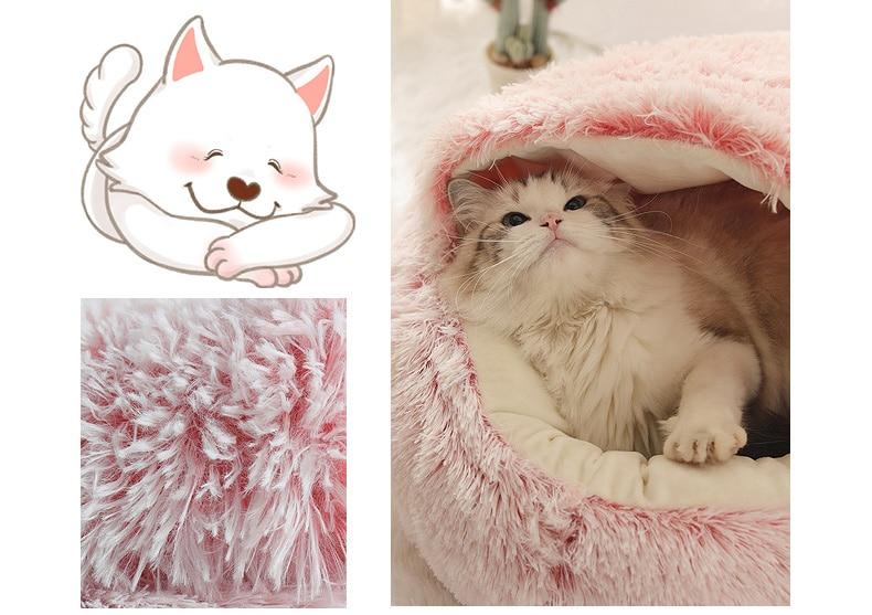 The Cozy Nest Bed Hideaway: The Ultimate 2-in-1 Retreat for Cats and Small Dogs