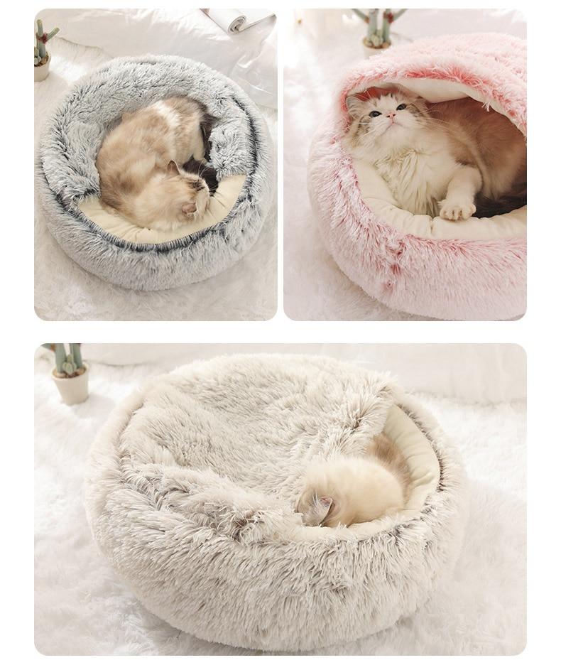 The Cozy Nest Bed Hideaway: The Ultimate 2-in-1 Retreat for Cats and Small Dogs