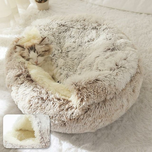 The Cozy Nest Bed Hideaway: The Ultimate 2-in-1 Retreat for Cats and Small Dogs
