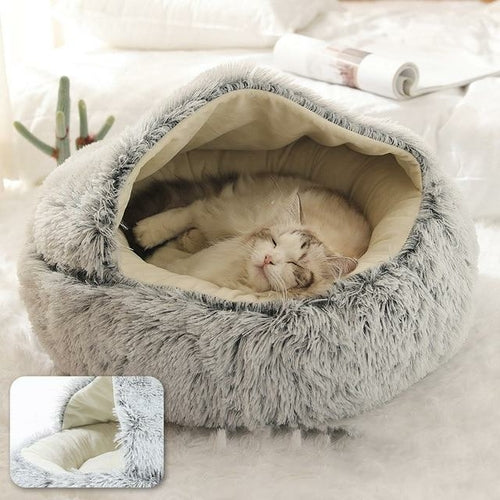The Cozy Nest Bed Hideaway: The Ultimate 2-in-1 Retreat for Cats and Small Dogs