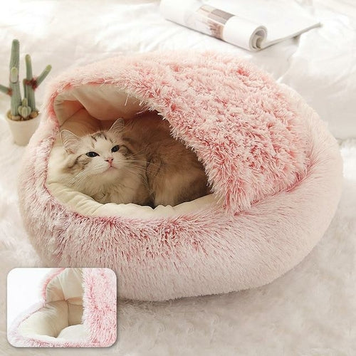 The Cozy Nest Bed Hideaway: The Ultimate 2-in-1 Retreat for Cats and Small Dogs