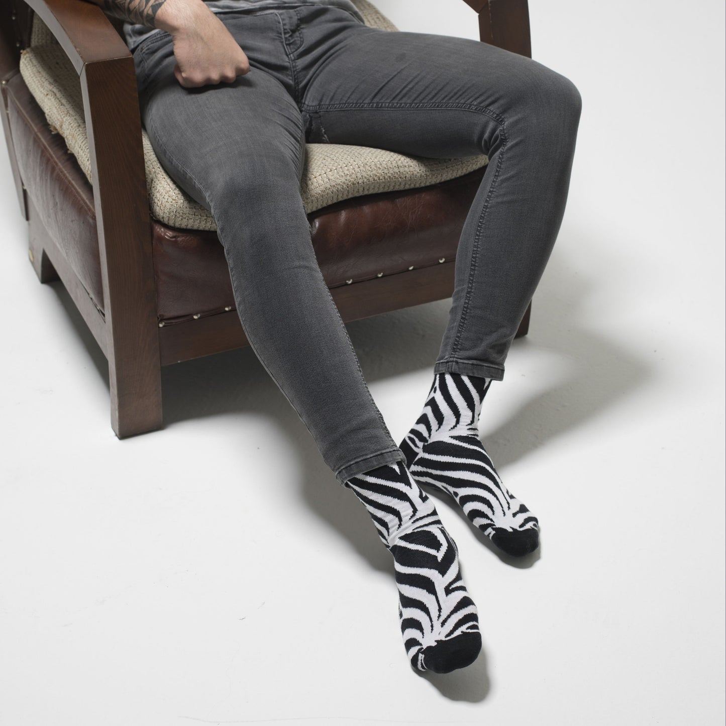 Men's Zebra Stripe Socks – Funky and Fun!