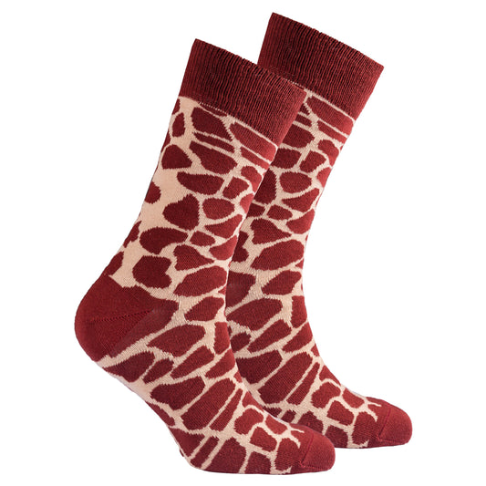 Men's Giraffe Print Socks – Bold & Wild Pattern