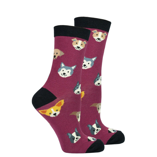 Women’s Happy Dog Socks – Cozy & Playful for Dog Lovers