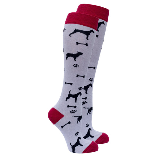 Women's Shadow Dog Knee High Socks - All Day Comfort