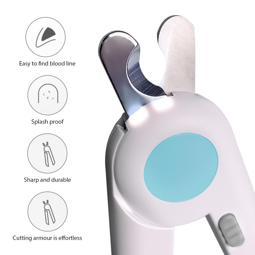 Pet Nail Clippers with LED Lights - High Quality Stainless Steel