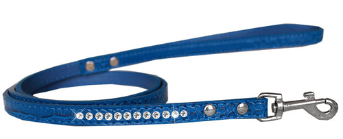 Dog & Pet Designer Croc Leash with Clear Crystal Rhinestones