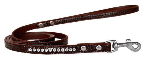 Dog & Pet Designer Croc Leash with Clear Crystal Rhinestones