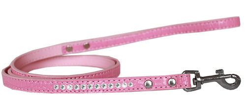 Dog & Pet Designer Croc Leash with Clear Crystal Rhinestones