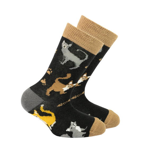Kid's Mrs. Kitty Socks – Feline Fun for Little Feet
