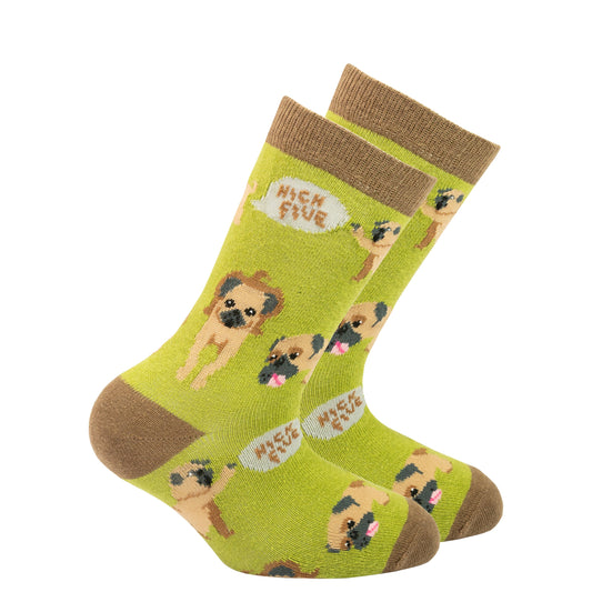 Kid's Cute Pug Socks – Snuggly Pug Love