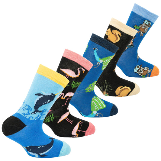 Kid's Animal Planet Sock Set - Animal-Inspired Fun for Little Feet