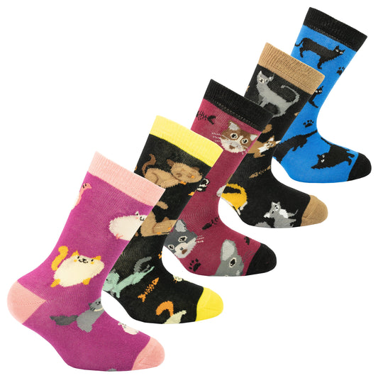 Purr-fect Kid's Cat Sock Set – Cozy Socks for Playful Feet