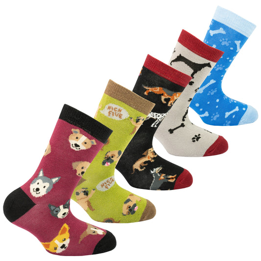 Kids Dog Lover Sock Set – Cute Canine Designs