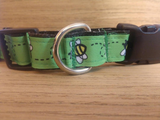 Safe & Secure "Bees" Dog Martingale Collar – Durable & Trainer-Approved