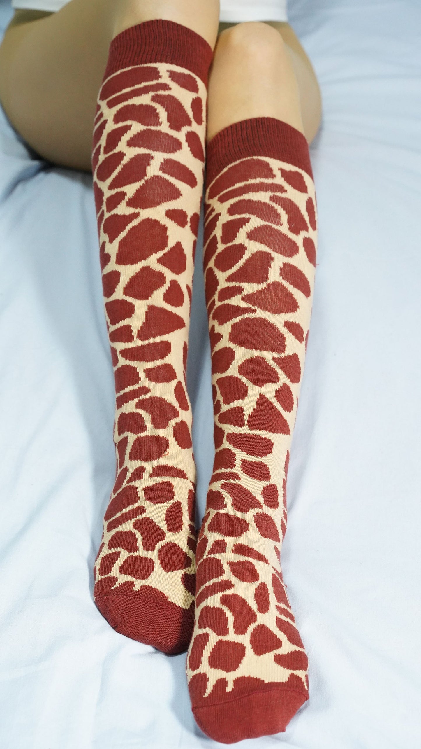 Women's Giraffe Knee High Socks - Super Soft Turkish Cotton
