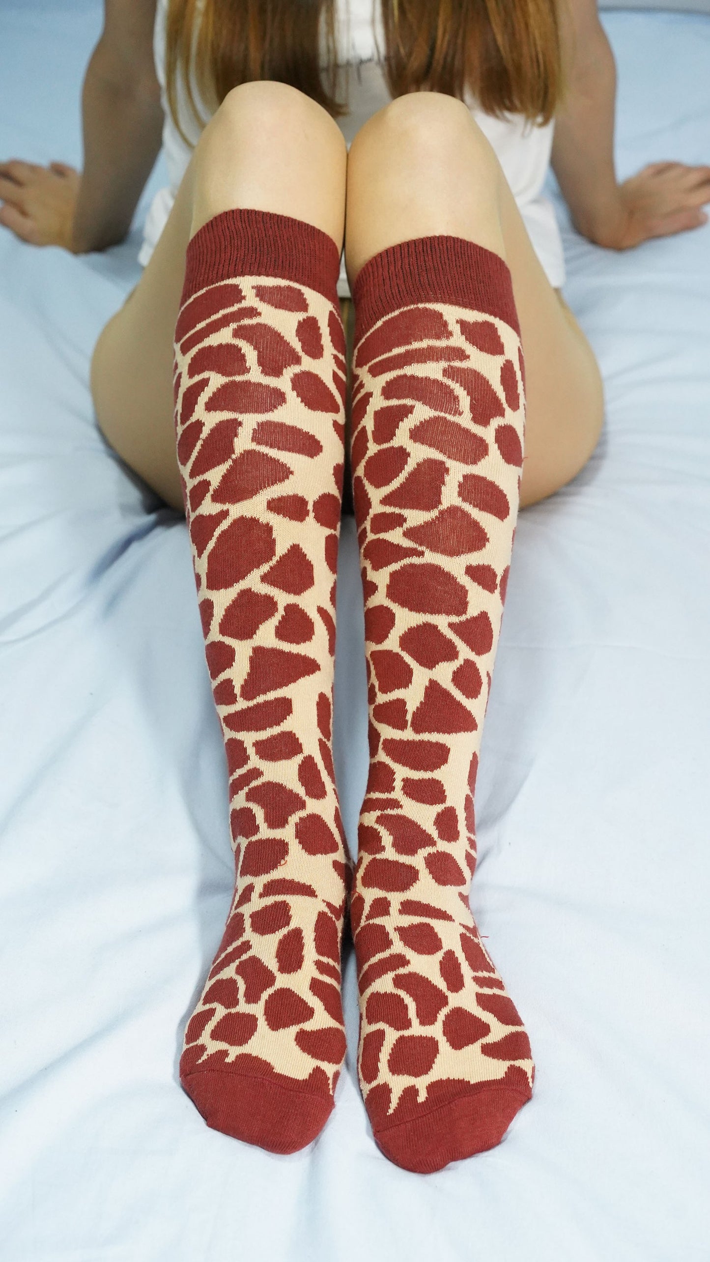 Women's Giraffe Knee High Socks - Super Soft Turkish Cotton