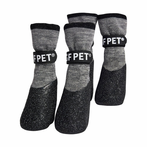 All Terrain Waterproof Dog Boots - Charcoal Grey | Paw Protection for All Seasons