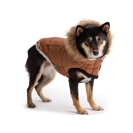 Urban Caramel Parka – Sherpa Lining - Water Resistant Shell