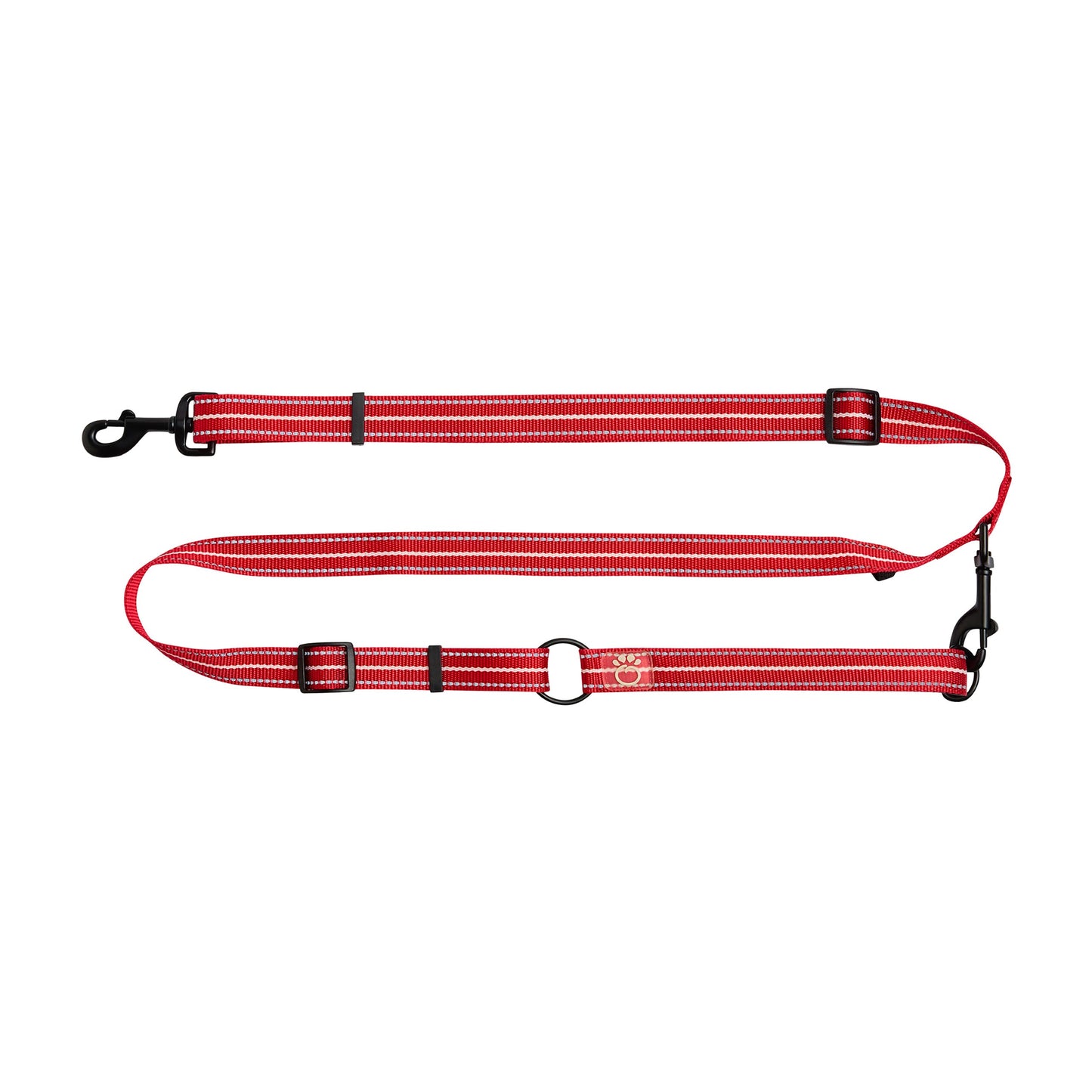 Neon Red Reflective Dog Leash – Safety and Style Combined
